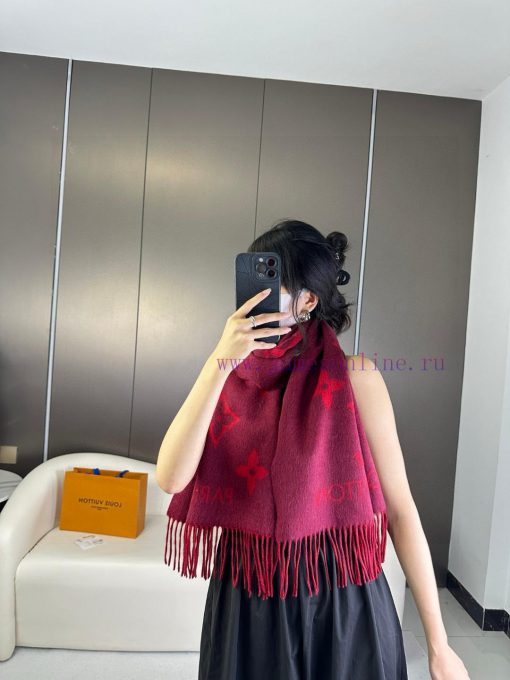 Gift the complete set of packaging boxes Lv Lv brand 𝑹𝒆𝒚𝒌𝒋𝒂𝒗𝒊𝒌 double-sided cashmere scarf ibok3rb07 - Image 3