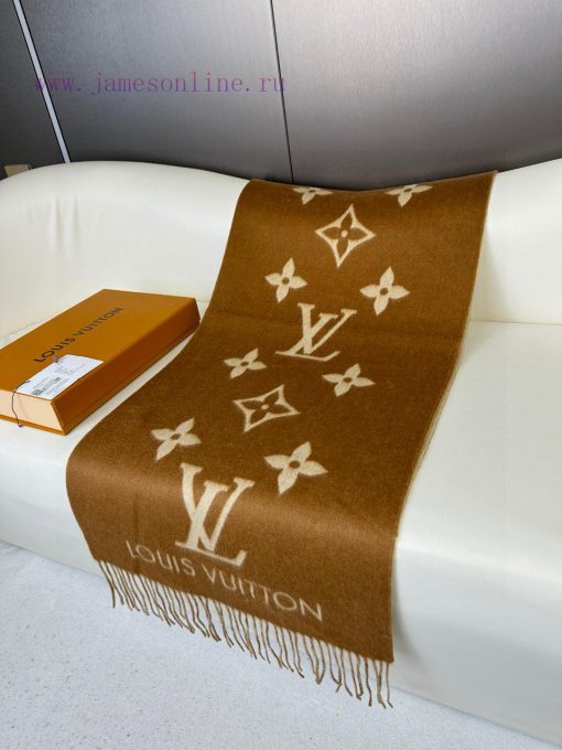 Gift the complete set of packaging boxes Lv Lv brand 𝑹𝒆𝒚𝒌𝒋𝒂𝒗𝒊𝒌 double-sided cashmere scarf idu3j6ma2 - Image 5