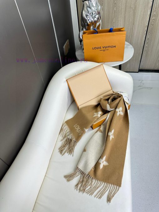 Gift the complete set of packaging boxes Lv Lv brand 𝑹𝒆𝒚𝒌𝒋𝒂𝒗𝒊𝒌 double-sided cashmere scarf iyxjun8sx - Image 6