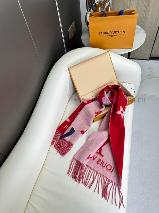 Gift the complete set of packaging boxes Lv Lv brand 𝑹𝒆𝒚𝒌𝒋𝒂𝒗𝒊𝒌 double-sided cashmere scarf itp0jcweq - Image 6