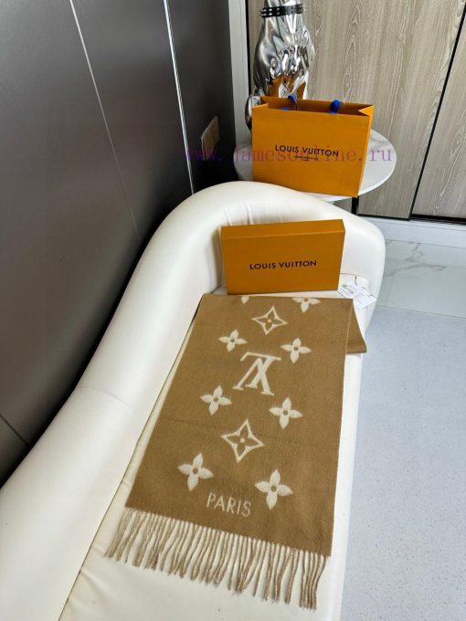 Gift the complete set of packaging boxes Lv Lv brand 𝑹𝒆𝒚𝒌𝒋𝒂𝒗𝒊𝒌 double-sided cashmere scarf iyxjun8sx - Image 7