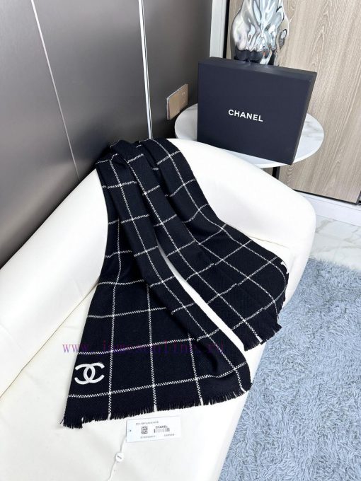 New 2023 CHA Chanel Autumn/Winter Product Cashmere Lightweight Scarf Selected from premium c4onqcqb9 - Image 5