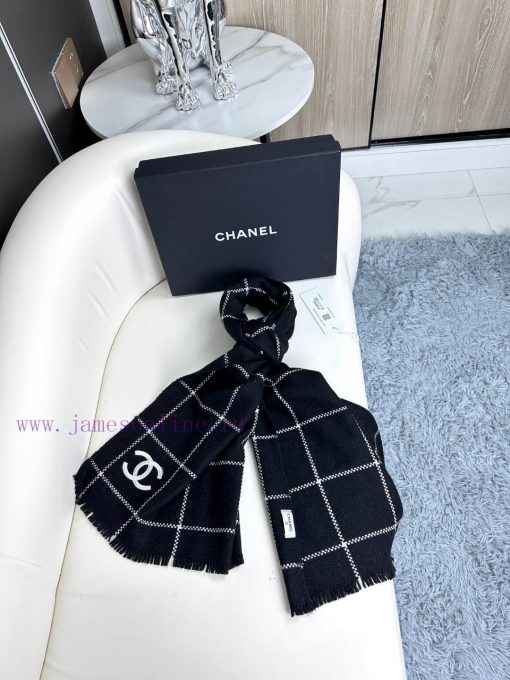 New 2023 CHA Chanel Autumn/Winter Product Cashmere Lightweight Scarf Selected from premium c4onqcqb9 - Image 7