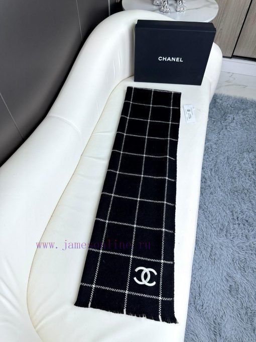 New 2023 CHA Chanel Autumn/Winter Product Cashmere Lightweight Scarf Selected from premium c4onqcqb9 - Image 8