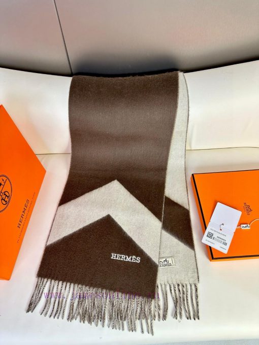 Big H double-sided jacquard thickened tassel scarfBuy and cherish it, as they are all exportnkxankwc - Image 5