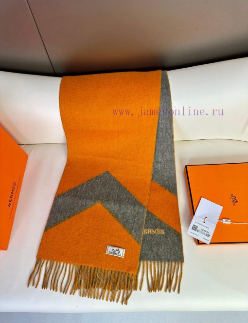 Big H double-sided jacquard thickened tassel scarfBuy and cherish it, as they are all exportr74ksid7 - Image 6