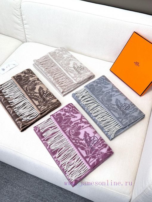 The new 2024 autumn and winter Lover's unisex design features a high-end cashmere scarf thatd8c7107i - Image 10