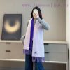 𝐁𝐔𝐑𝐁𝐄𝐑𝐑𝐘 Double sided solid color embroidered long scarf official website synchronized new ️ohgx2vdi