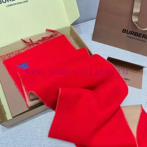 𝐁𝐔𝐑𝐁𝐄𝐑𝐑𝐘 Double sided solid color embroidered long scarf official website synchronized new ️j98i9q0k - Image 7