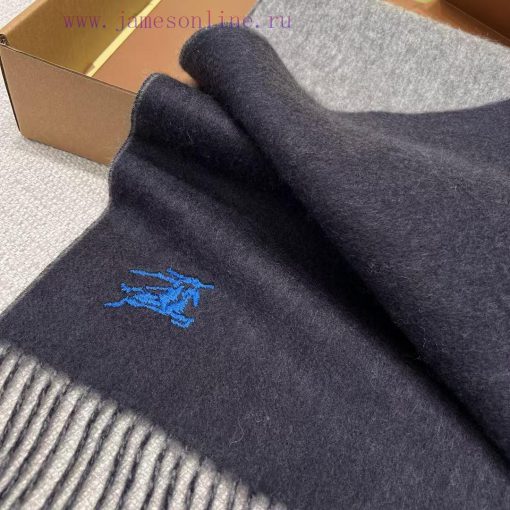 𝐁𝐔𝐑𝐁𝐄𝐑𝐑𝐘 Double sided solid color embroidered long scarf official website synchronized new ️jepk0tth - Image 8