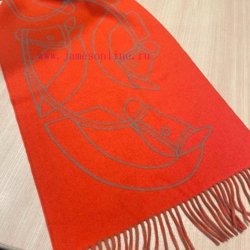 Hermes Casaque Entrelacs Equestres Scarf ️ This cashmere scarf features delicate contrastingv8gvojqb - Image 8