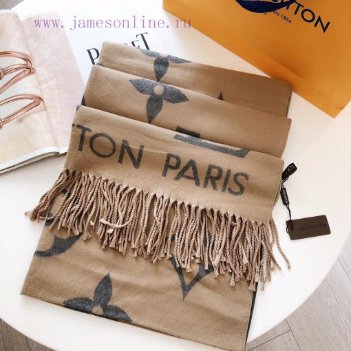 The European version specializes in the new Lv double-sided jacquard long scarf, with a fash4b9fpw74 - Image 8