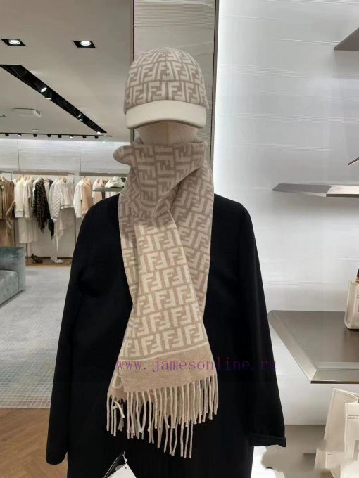Explosive FEN/DIFF logo cashmere fringe long scarf official website updated synchronously, bvw97wyni