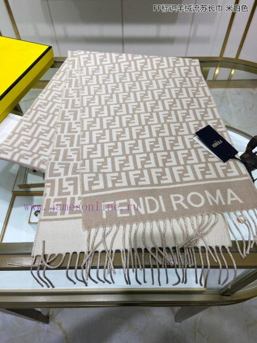 Explosive FEN/DIFF logo cashmere fringe long scarf official website updated synchronously, bvw97wyni - Image 6