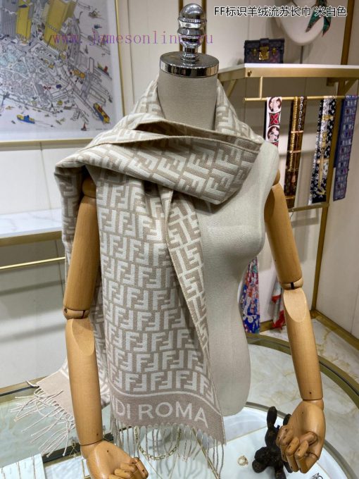 Explosive FEN/DIFF logo cashmere fringe long scarf official website updated synchronously, bvw97wyni - Image 10