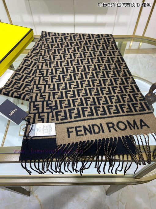 Explosive FEN/DIFF logo cashmere fringe long scarf official website updated synchronously, bqhos4pnz - Image 5