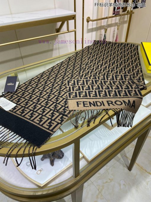 Explosive FEN/DIFF logo cashmere fringe long scarf official website updated synchronously, bqhos4pnz - Image 6