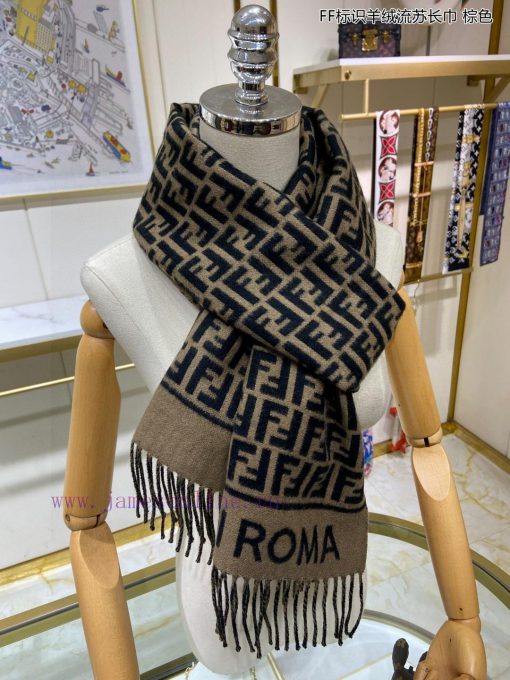 Explosive FEN/DIFF logo cashmere fringe long scarf official website updated synchronously, bqhos4pnz - Image 7