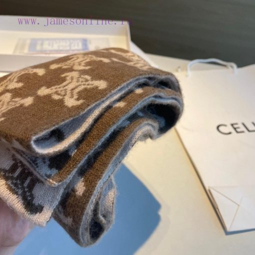 CELINE Classic Cashmere Scarf, come with a hard item In terms of the arrangement of Ma Liu T8036m9o7 - Image 7
