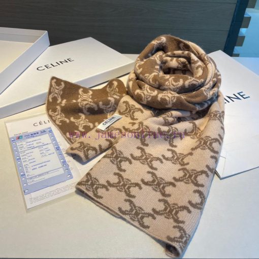 CELINE Classic Cashmere Scarf, come with a hard item In terms of the arrangement of Ma Liu T8036m9o7 - Image 8