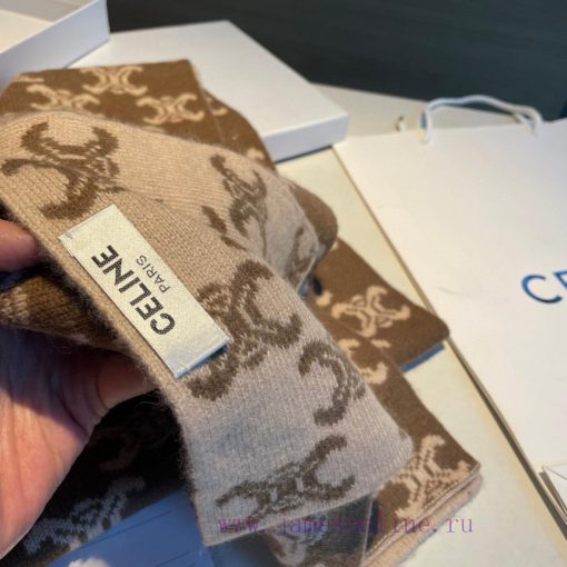 CELINE Classic Cashmere Scarf, come with a hard item In terms of the arrangement of Ma Liu T8036m9o7 - Image 9