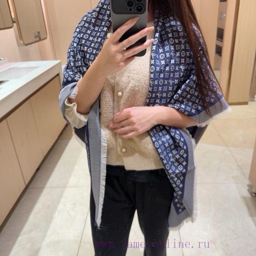 The texture is great, LV freshly baked amazing little shawl~The size of the shawl is rare, 13nh2m8ux - Image 2