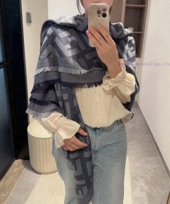 High quality Fendi new double-sided jacquard scarf for both men and women, Fendi has changedb4eijhor