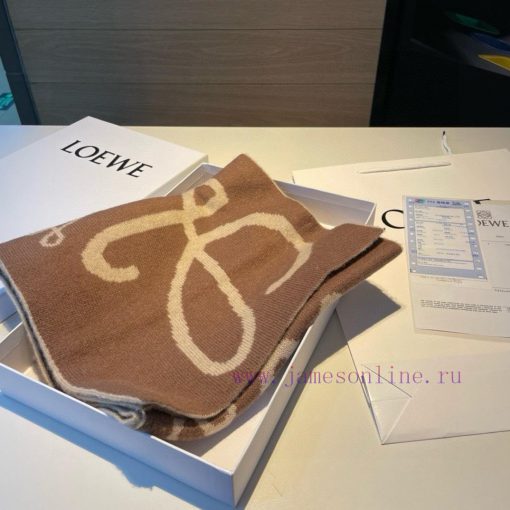 Loewe Original 2022 New Knitted Scarf with Low key Luxury, Exquisite Soft and Elite Level Farit7daae - Image 6