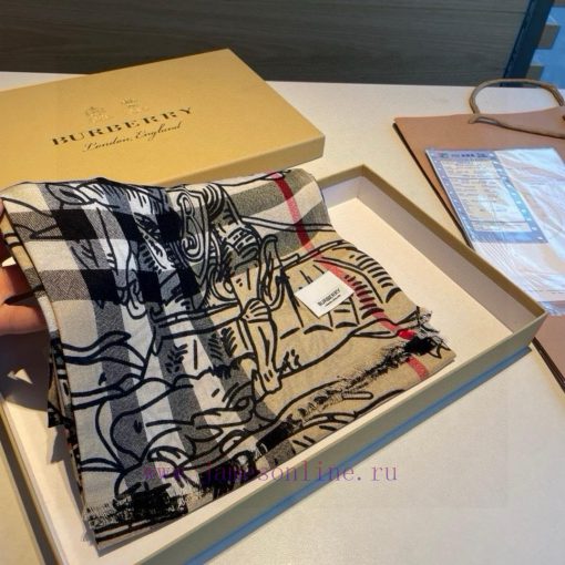 Equestrian Knight Burberry's new scarf and shawl have arrived for inspection ‼burberry Origi4iiiktym - Image 4