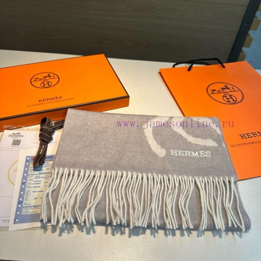 Hermes 100% wool material is very warm, soft and skin friendly, with a classic double-sided xs6hl4ts - Image 6