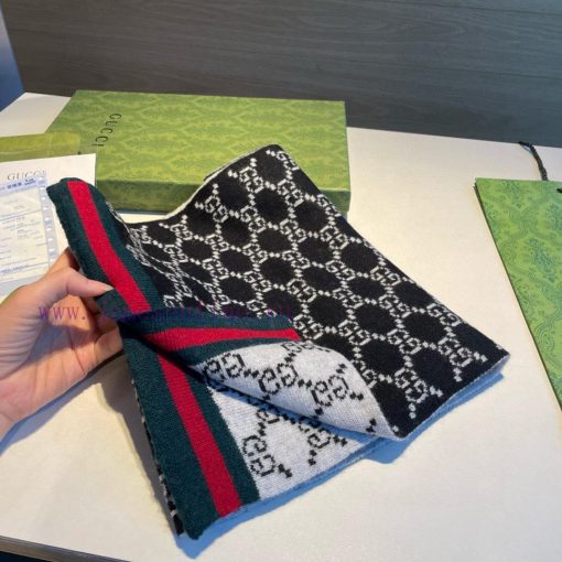 Gucci's original new knitted scarf has a low-key luxury feel, exquisite softness, elite leveffr4yziy - Image 3