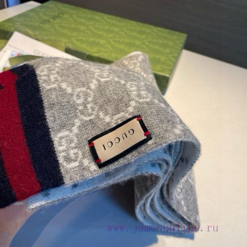 Gucci's original new knitted scarf has a low-key luxury feel, exquisite softness, elite leve9e0xcoi7 - Image 4