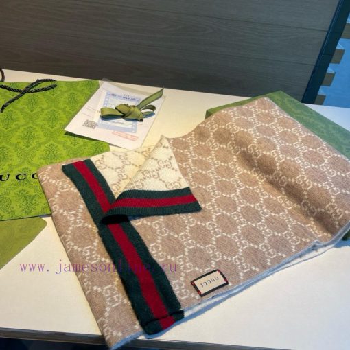Gucci's original new knitted scarf has a low-key luxury feel, exquisite softness, elite leveiflr4wb1 - Image 4
