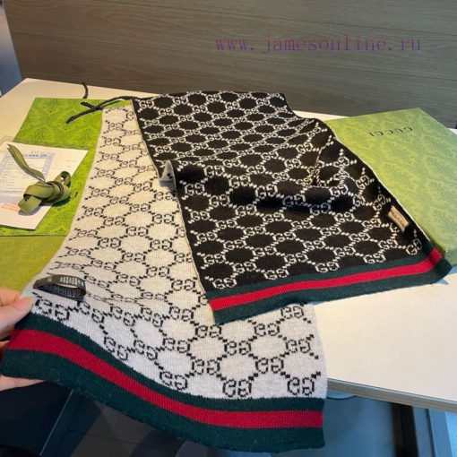 Gucci's original new knitted scarf has a low-key luxury feel, exquisite softness, elite leveffr4yziy - Image 6