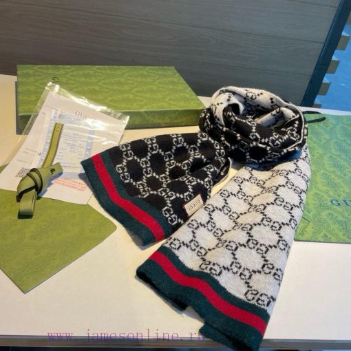 Gucci's original new knitted scarf has a low-key luxury feel, exquisite softness, elite leveffr4yziy - Image 7