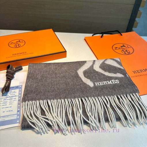 Hermes 100% wool material is very warm, soft and skin friendly, with a classic double-sided 4dknz0oh - Image 6