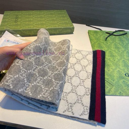 Gucci's original new knitted scarf has a low-key luxury feel, exquisite softness, elite leve9e0xcoi7 - Image 8