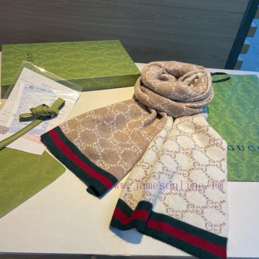 Gucci's original new knitted scarf has a low-key luxury feel, exquisite softness, elite leveiflr4wb1 - Image 8