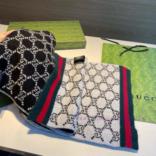 Gucci's original new knitted scarf has a low-key luxury feel, exquisite softness, elite leveffr4yziy - Image 8