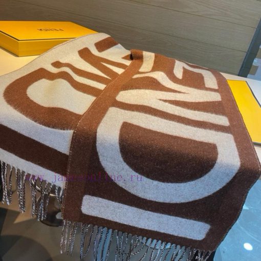Fendi color blocked scarf, unisex, FD only produces a few styles per year, all of which are 7p0yyoxb - Image 8