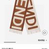 Fendi color blocked scarf, unisex, FD only produces a few styles per year, all of which are sfpjnf1w