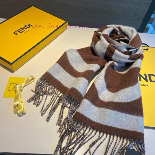 Fendi color blocked scarf, unisex, FD only produces a few styles per year, all of which are 7p0yyoxb - Image 9