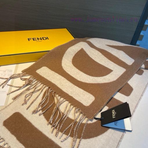 Fendi color blocked scarf, unisex, FD only produces a few styles per year, all of which are sfpjnf1w - Image 8