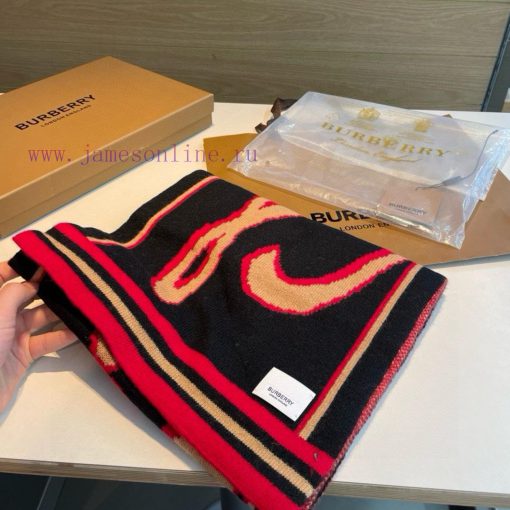 Hot Burberry knitted cashmere scarf 30 ¥ 180cm100 cashmere feels soft and comfortable All ovm14qtste - Image 5
