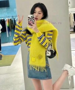 Sending a big brooch, Loewe's super beautiful new mohair brooch scarf is highly recommended jk5hdk5c