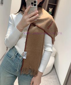 100% cashmere Hermes, high-end cashmere knitted scarf can be formal or casual, very classic 8t0vqzw1