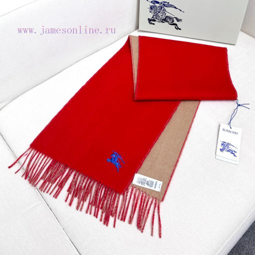 𝐁𝐔𝐑𝐁𝐄𝐑𝐑𝐘 Double sided solid color embroidered long scarf official website synchronized new ️eqwgvhpr - Image 6