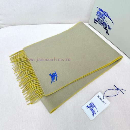 𝐁𝐔𝐑𝐁𝐄𝐑𝐑𝐘 Double sided solid color embroidered long scarf official website synchronized new ️ismyh73f - Image 4