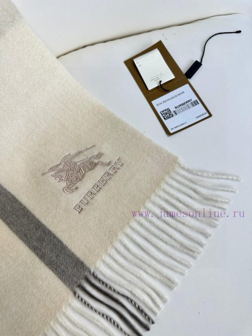 New to 100% cashmere 2023 Burberry's rare high-end men's scarf, a very authentic men's scarf874rxqd6 - Image 8