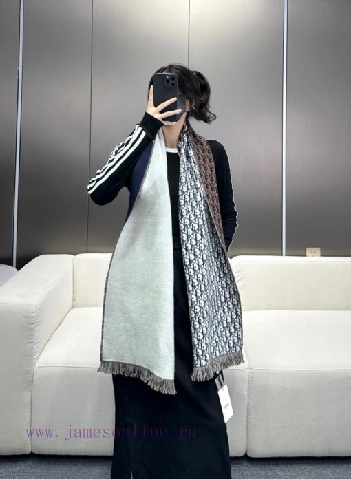 DIOR scarf, a super gentle and stylish double-sided design for both men and women, feels youdlms8tld